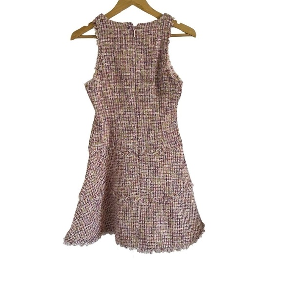 LIKELY x REVOLVE Tweed Jewel Dress in Pink & Ivory Multi - Picture 3 of 10